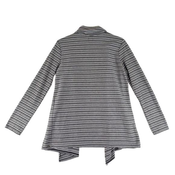 O'NEILL Harvey Women's L Baja Striped Open Cardigan Sweater Flyaway Top Grey - Picture 4 of 6